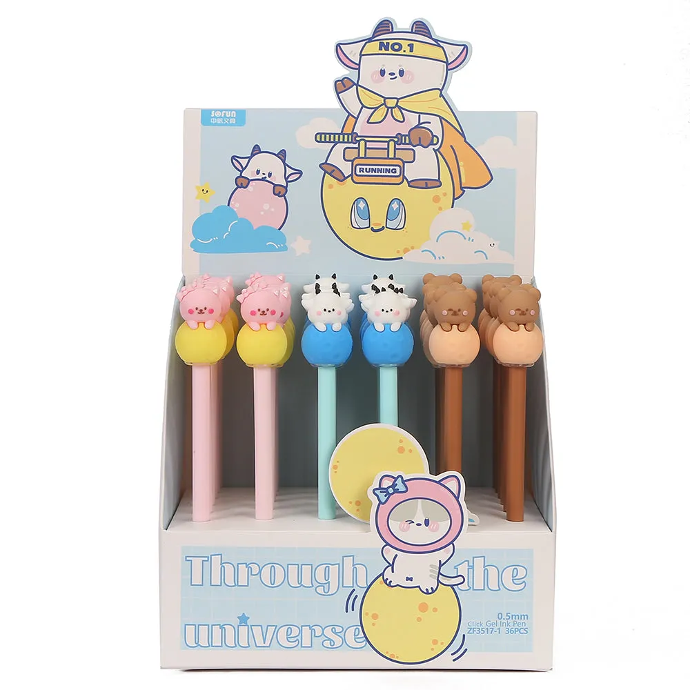 22560 UNIVERSE PLANET ANIMALS GEL PEN-36