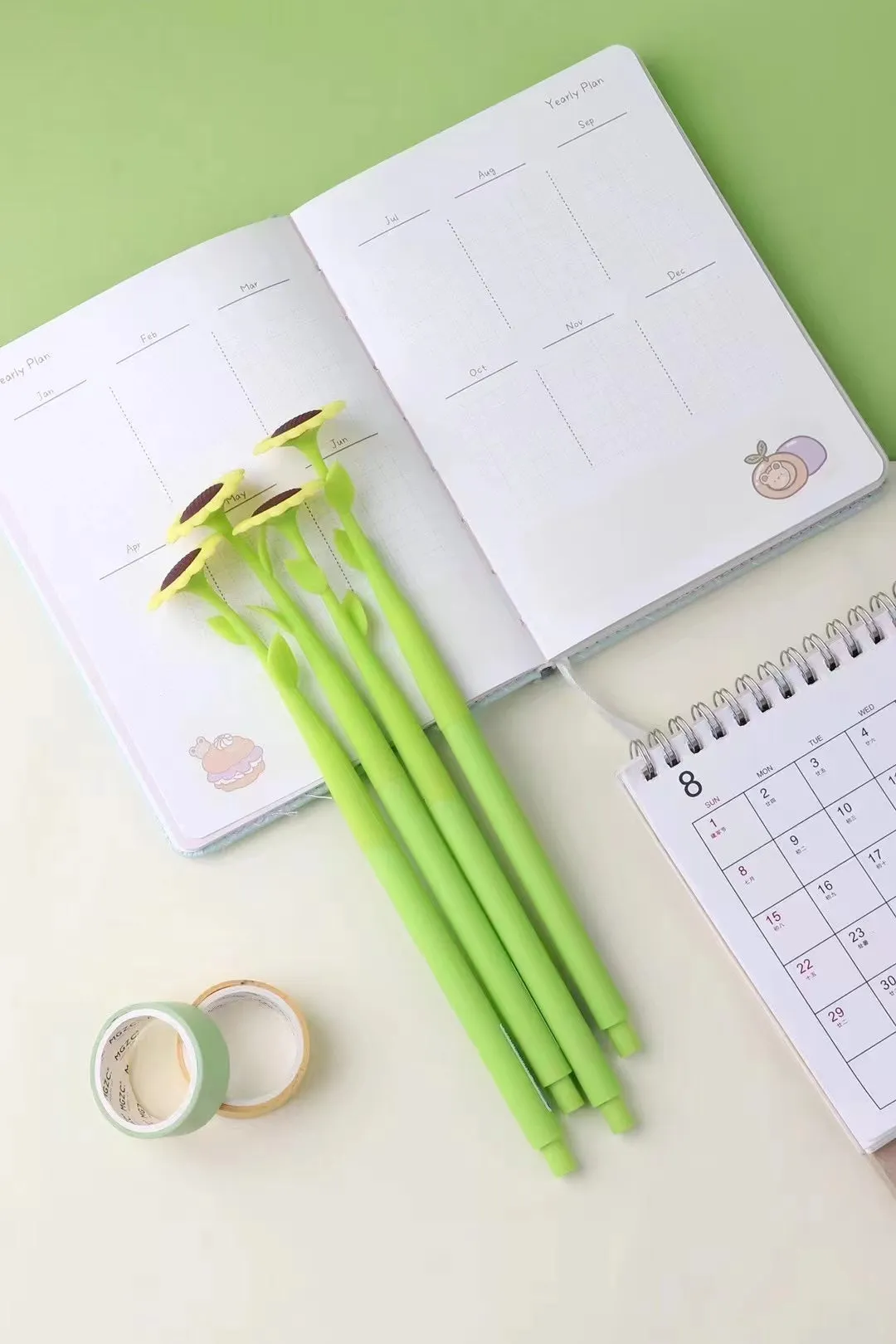 226132 SUNFLOWER FLOWER WIGGLE GEL PEN-13