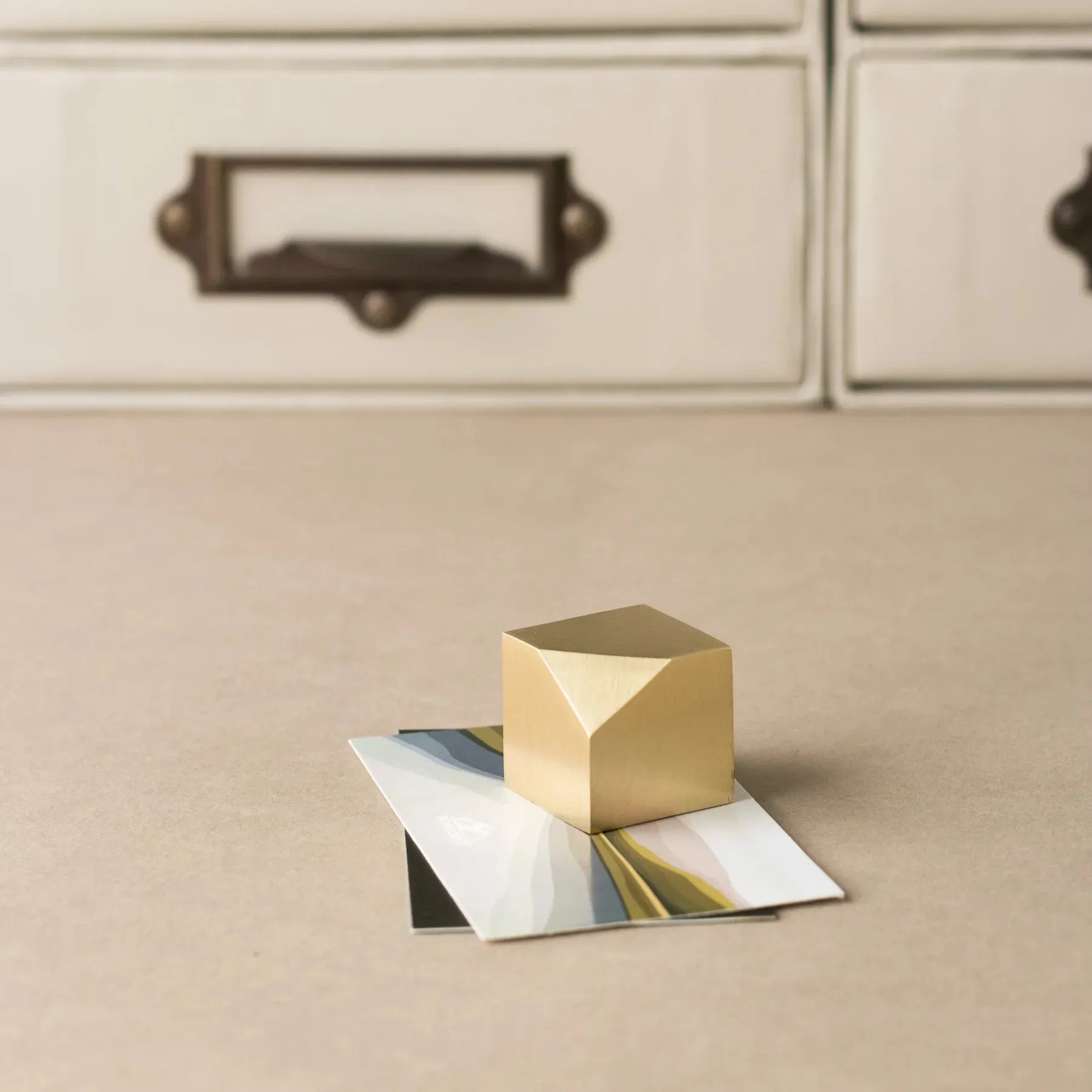Brass Office Set - Set of 4 in Wooden Gift Box