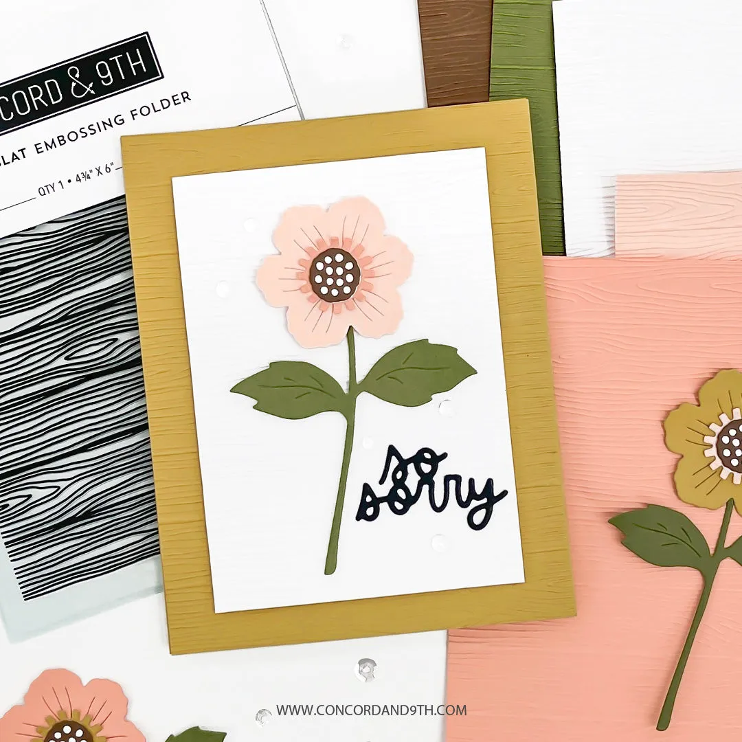 CONCORD & 9 th :  Wood Slat | Embossing Folder
