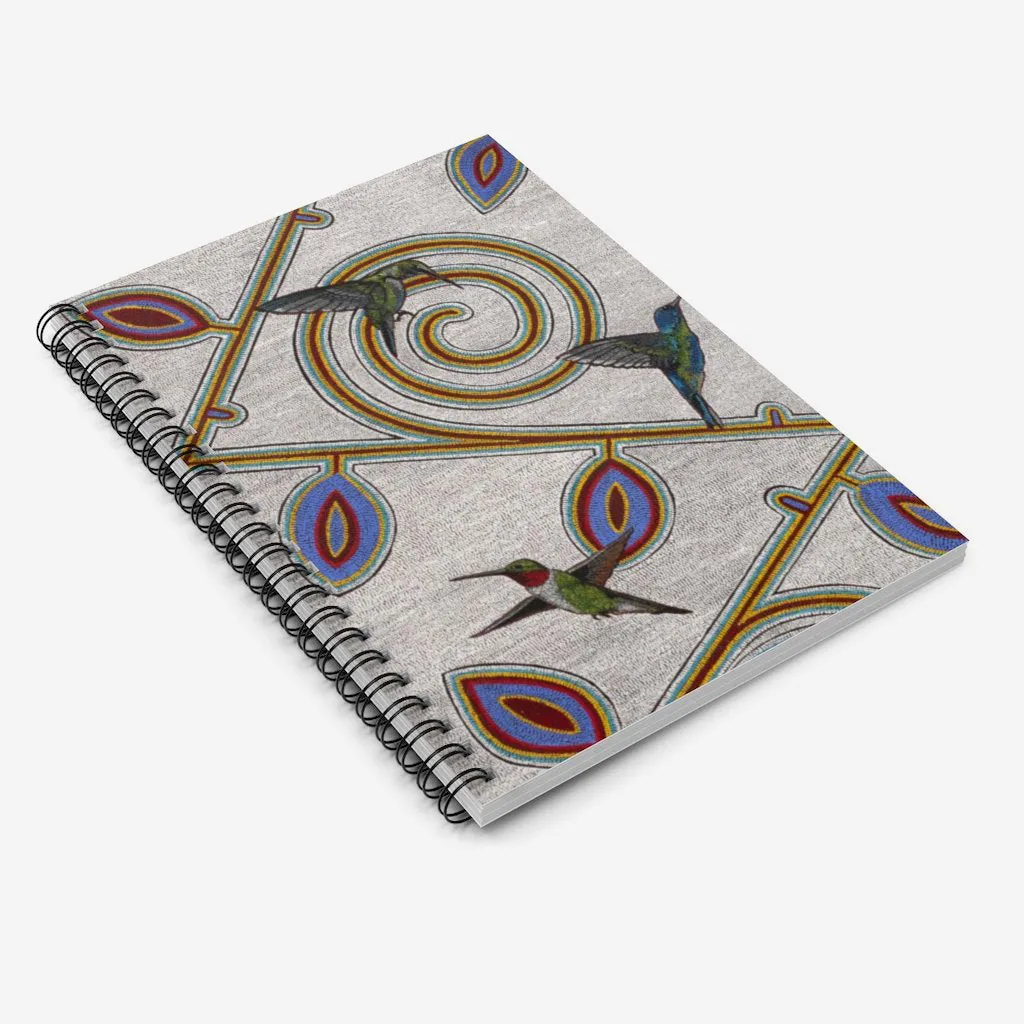 Feathered Garden Spiral Notebook