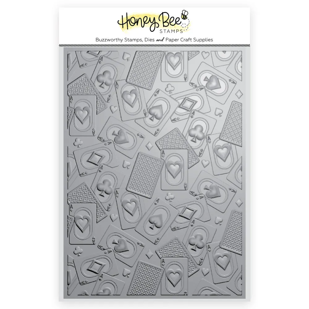HONEY BEE STAMPS: Aces | 3D Embossing Folder
