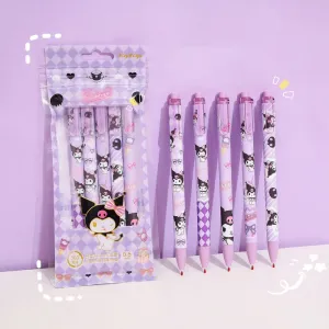 Pack of 5 Kuromi Ballpoint Pen Set