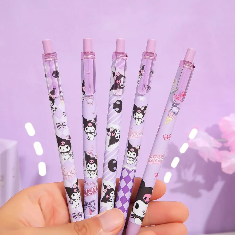 Pack of 5 Kuromi Ballpoint Pen Set