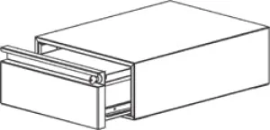 Production Basics 8606 RTW Series 6" Drawer for Workstations, 17"D x 14"W